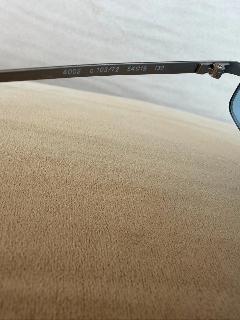 Chanel Silver Rim Grey Lens Logo Sunglasses
